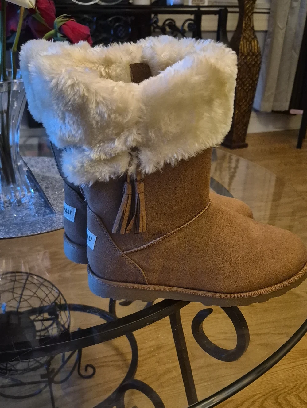 Cozy Faux-Fur Lined Women’s Ankle Boots - Brown